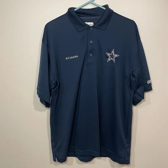 Columbia Dallas Cowboys Performance Fishing Gear Polo size Medium - Picture 2 of 5